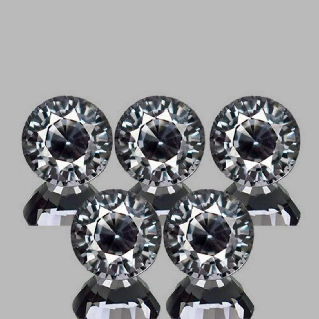 Natural Rare Titanium Burma Spinel {Flawless-VVS1}: Natural Spinel; SHAPE : Round; SIZE ( L x W x D ) : 4.20 mm; QUANTITY : 5 pieces (Perfect Matched Set) COLOR : Titanium; CLARITY : Flawless-VVS1 ; ORIGIN : Mogok, Burma; HARDNESS : 8.5; LUSTER : Excel