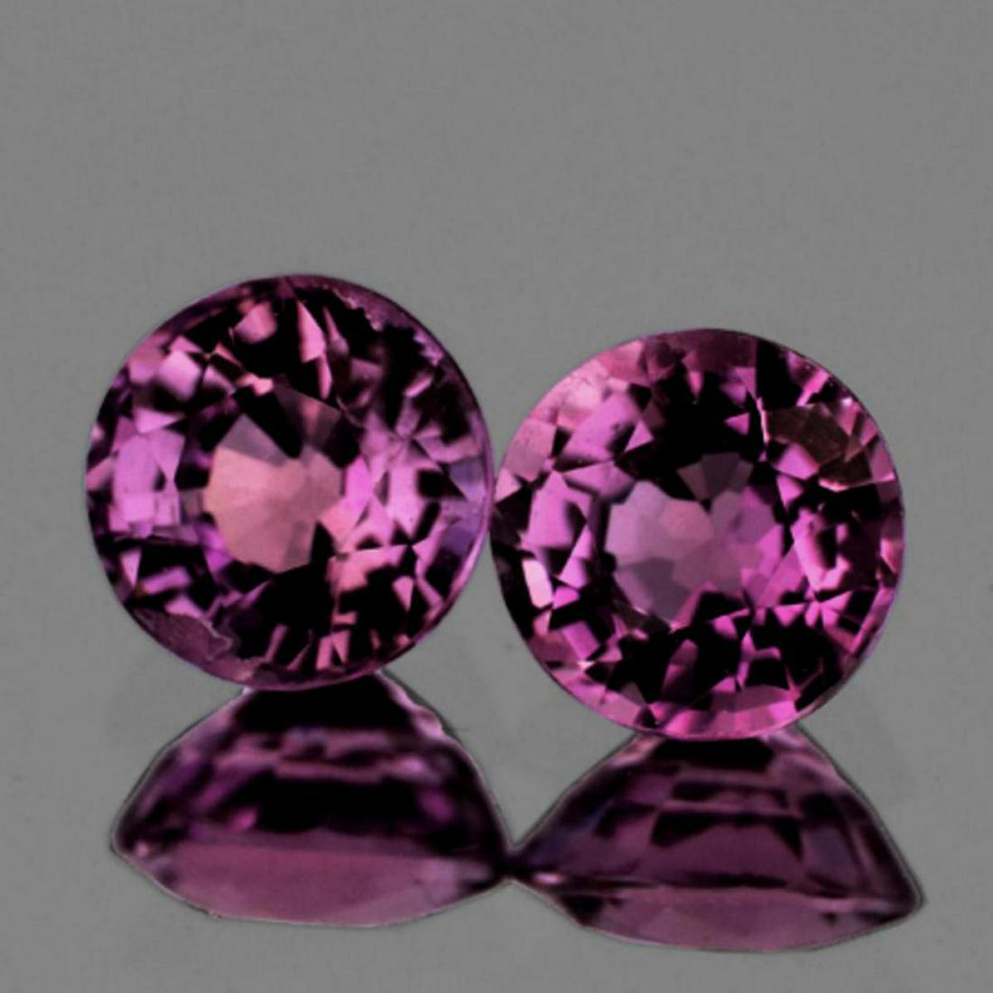 Natural AAA Violet Pink Burma Spinel Pair 6.00 MM (1 of 1)