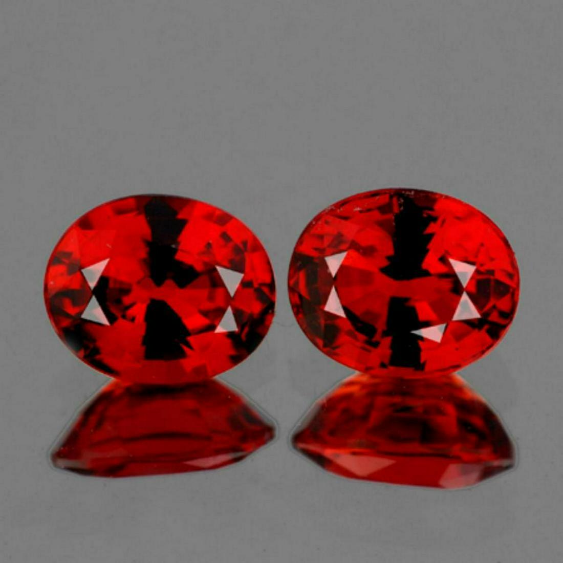 Natural Burma Ruby Pair 5x4 MM - VVS (1 of 2)