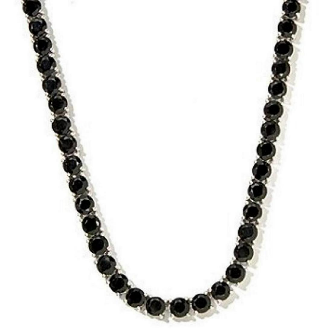 Diamond Polished Black Spinel necklace - 170 carat: Diamond Polished Natural Untreated Black Spinel necklace - 170 carat.......16 inch length...8mm size beads...AAA quality...single line.....Israeli cut.