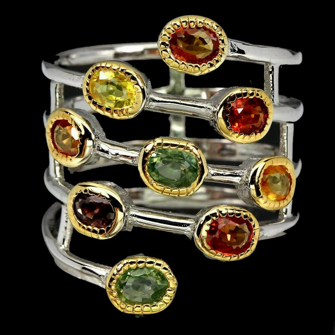 Natural Multi-Color Sapphire Ring (1 of 1)