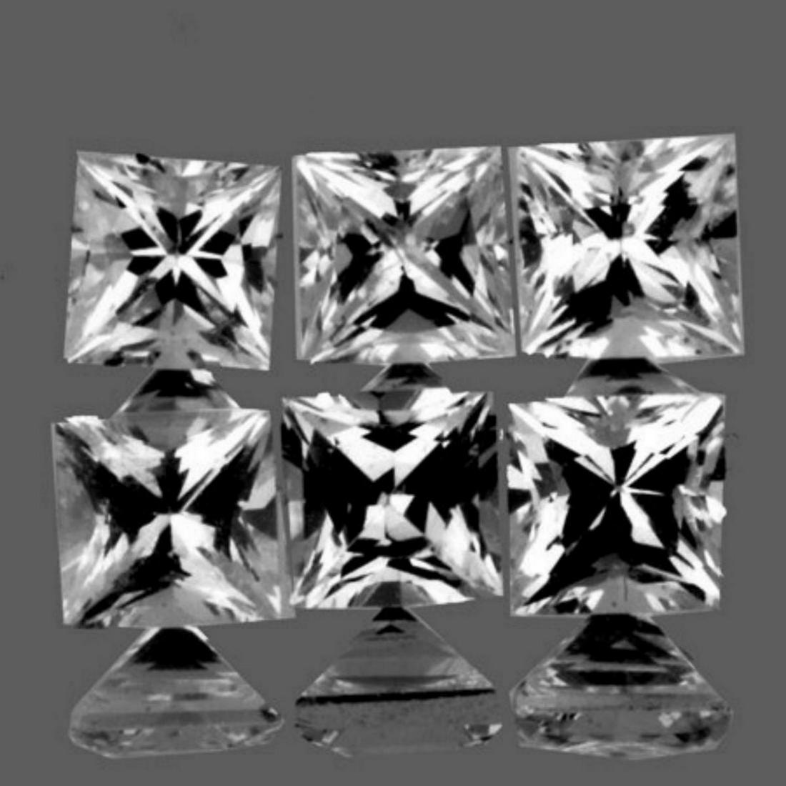 Natural AAA Fire White Sapphire {Flawless-VVS1}: Natural White Sapphire; SHAPE : Square (Princess Cut) SIZE ( L x W x D ) : 2.80 mm; QUANTITY : 6 pieces ( Perfectly Matched Set) COLOR : White; CLARITY : Flawless-VVS1 AAA Grade; ORIGIN : Ceylon; HARD