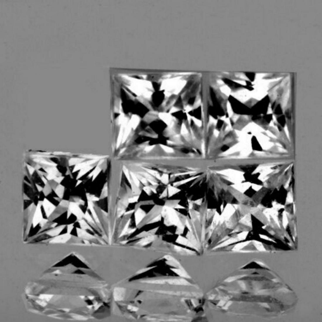 Natural White Sapphire 5 Pcs{Flawless-VVS1}: Natural White Sapphire; SHAPE : Square (Princess Cut) SIZE ( L x W x D ) : 3.30 mm; QUANTITY : 5 pieces ( Perfectly Matched Set) COLOR : Diamond White; CLARITY : Flawless-VVS1 AAA Grade; ORIGIN : Ceyl