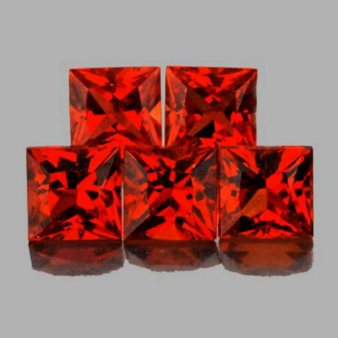 Natural AAA Orange Sapphire 5 Pcs{Flawless-VVS}: Natural Sapphire WEIGHT : 1.03 cts; SHAPE : Square (Princess Cut) SIZE ( L x W x D ) : 3.20 mm; QUANTITY : 5 pieces (Perfect Matching Set) COLOR : Intense Orange AAA Color; CLARITY : Flawless-VVS AAA 