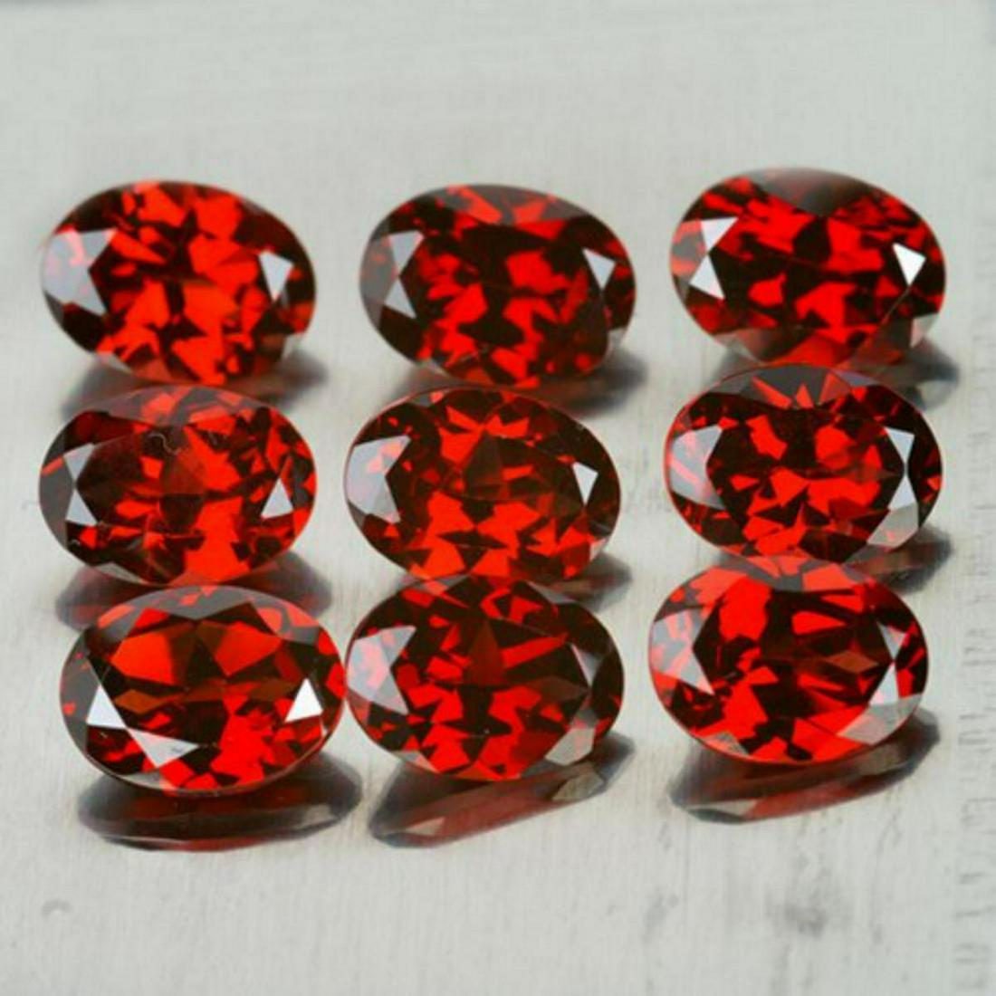 Natural Red Mozambique Garnet 9 Pcs - FL (1 of 1)