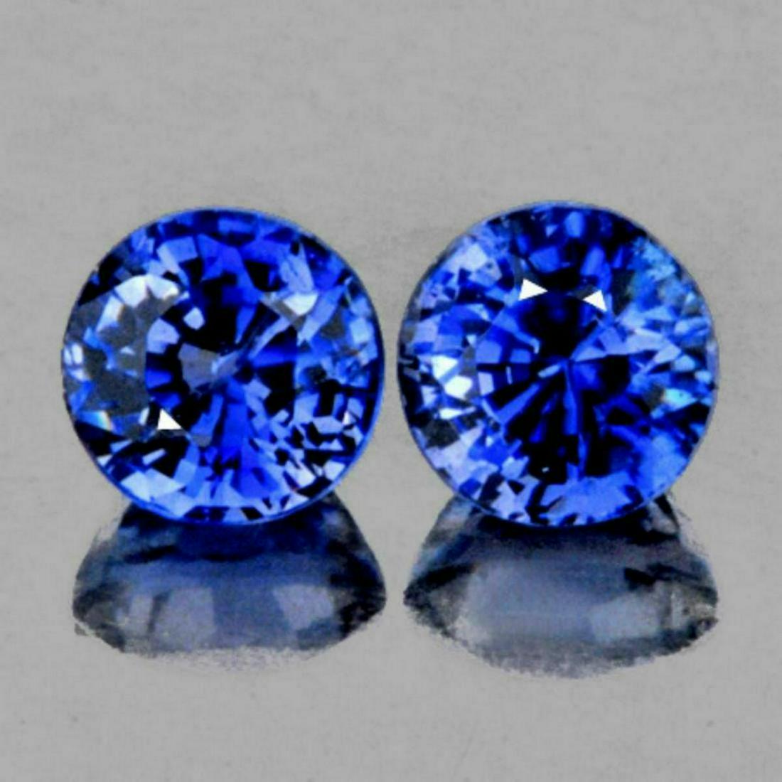 Natural AAA Royal Blue Rare Benitoite Pair - Flawless (1 of 3)