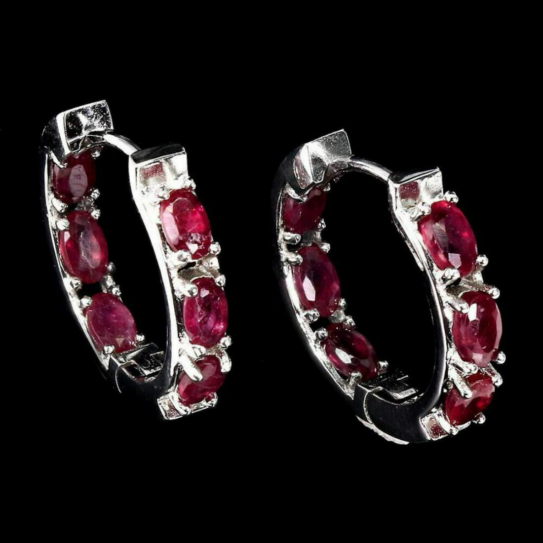 Natural Pigeon Blood Red Ruby Earrings (1 of 1)