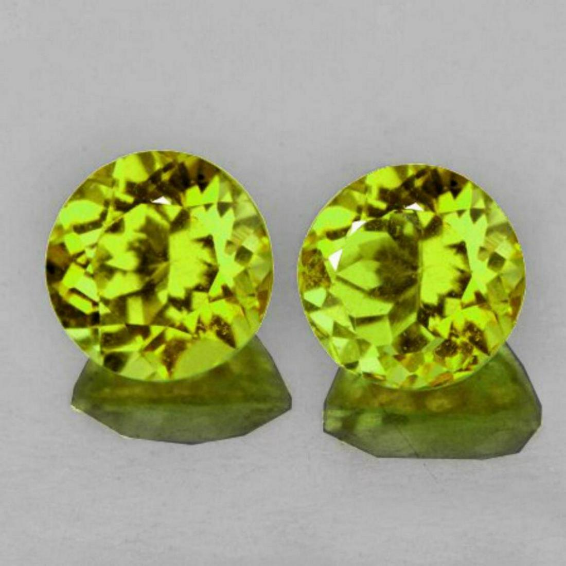 Natural Green Yellow Mali Garnet Pair (1 of 1)