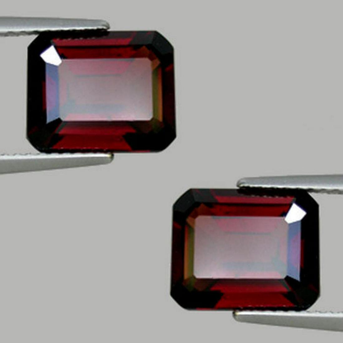 Natural AAA Deep Red Rhodolite Garnet Pair 13.25 Ct- FL (1 of 1)