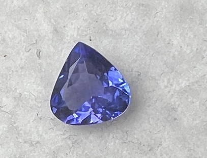 Natural Purple Blue Tanzanite 1.43 Cts - VVS: Natural Tanzanite WEIGHT : 1.43 cts; SHAPE : Pear; SIZE : 7.92 x 7.71 mm; QUANTITY : 1 piece; COLOR : Purple Blue AAA Color; CLARITY : VVS1 ; AAA Grade; ORIGIN : Tanzania; HARDNESS : 6; LUSTER : AAA