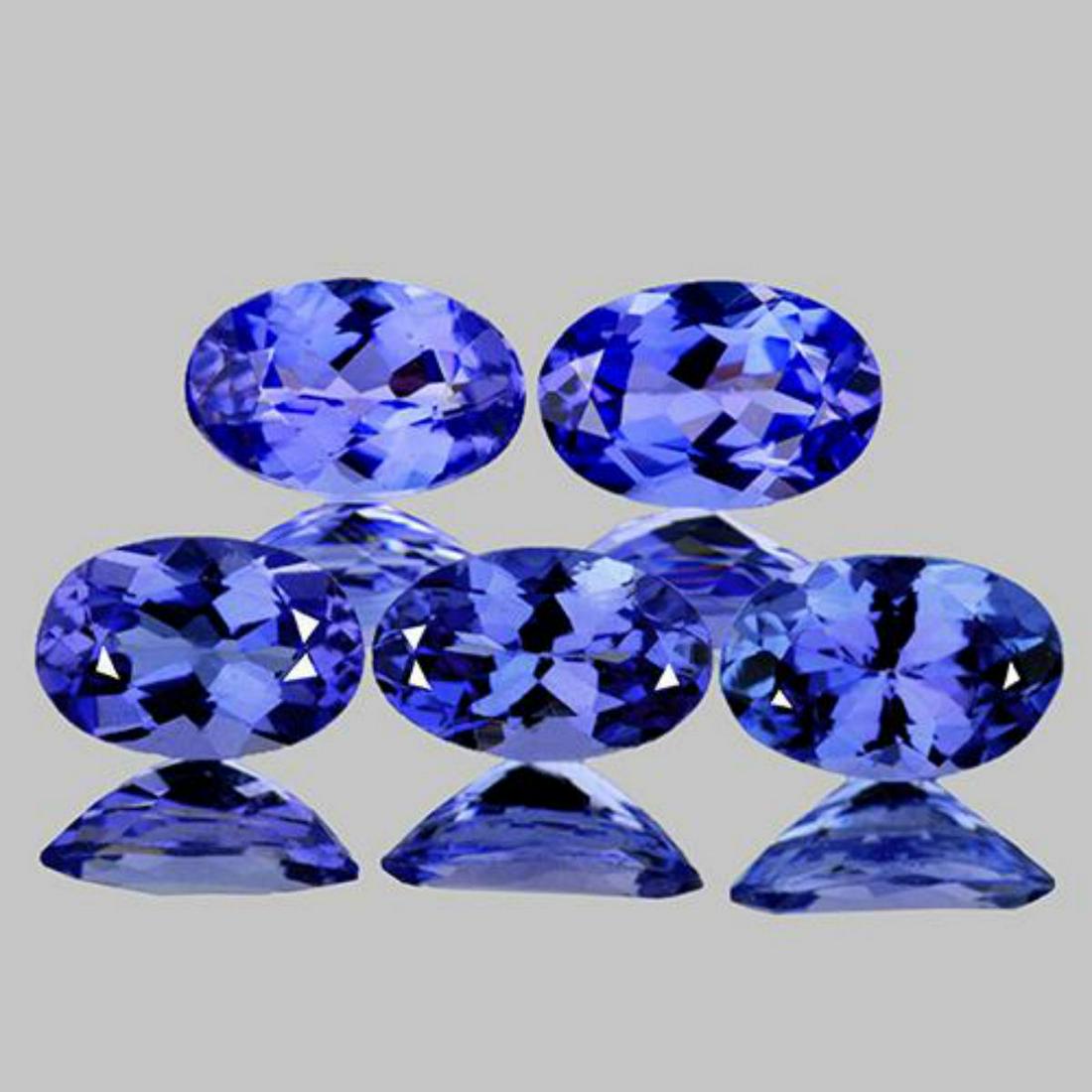 Nautral Purple Blue Tanzanite {Flawless-VVS1}: Natural Tanzanite; SHAPE : Oval; SIZE ( L x W x D ) : 5.00 x 3.00 mm; QUANTITY : 5 pieces ( Perfectly Matched Set) COLOR : Purple Blue; CLARITY : Flawless-VVS1; ORIGIN : Tanzania; HARDNESS : 6; LUSTER