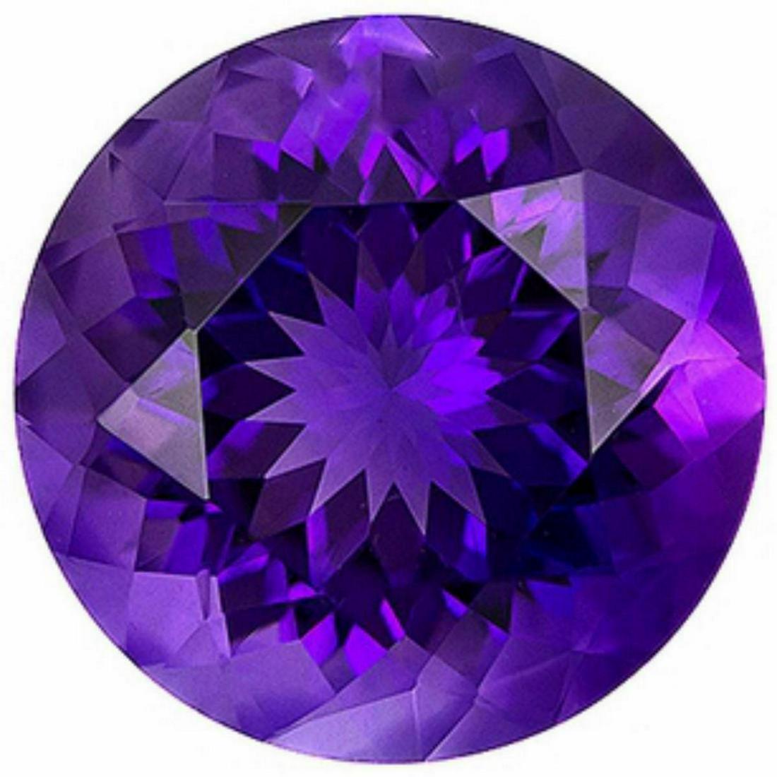 Round Brilliant Lab Amethyst 10.25 Carats - VVS (1 of 1)