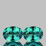 Natural Paraiba Green Blue Apatite Pair {Flawless-VVS}