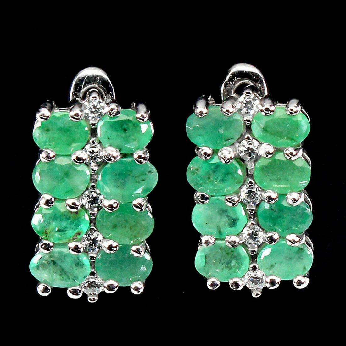 Natural Colombian  Emerald Earrings (1 of 1)