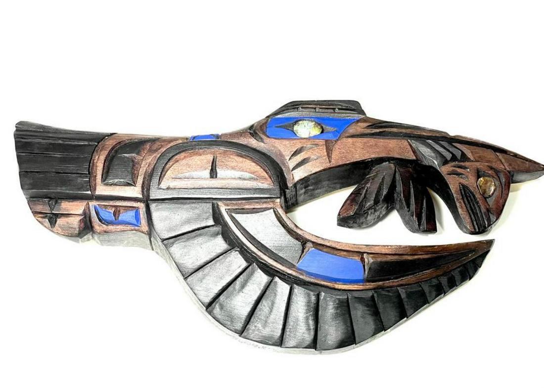 West Coast Native King Fisher Hunting Fish (1 of 1)