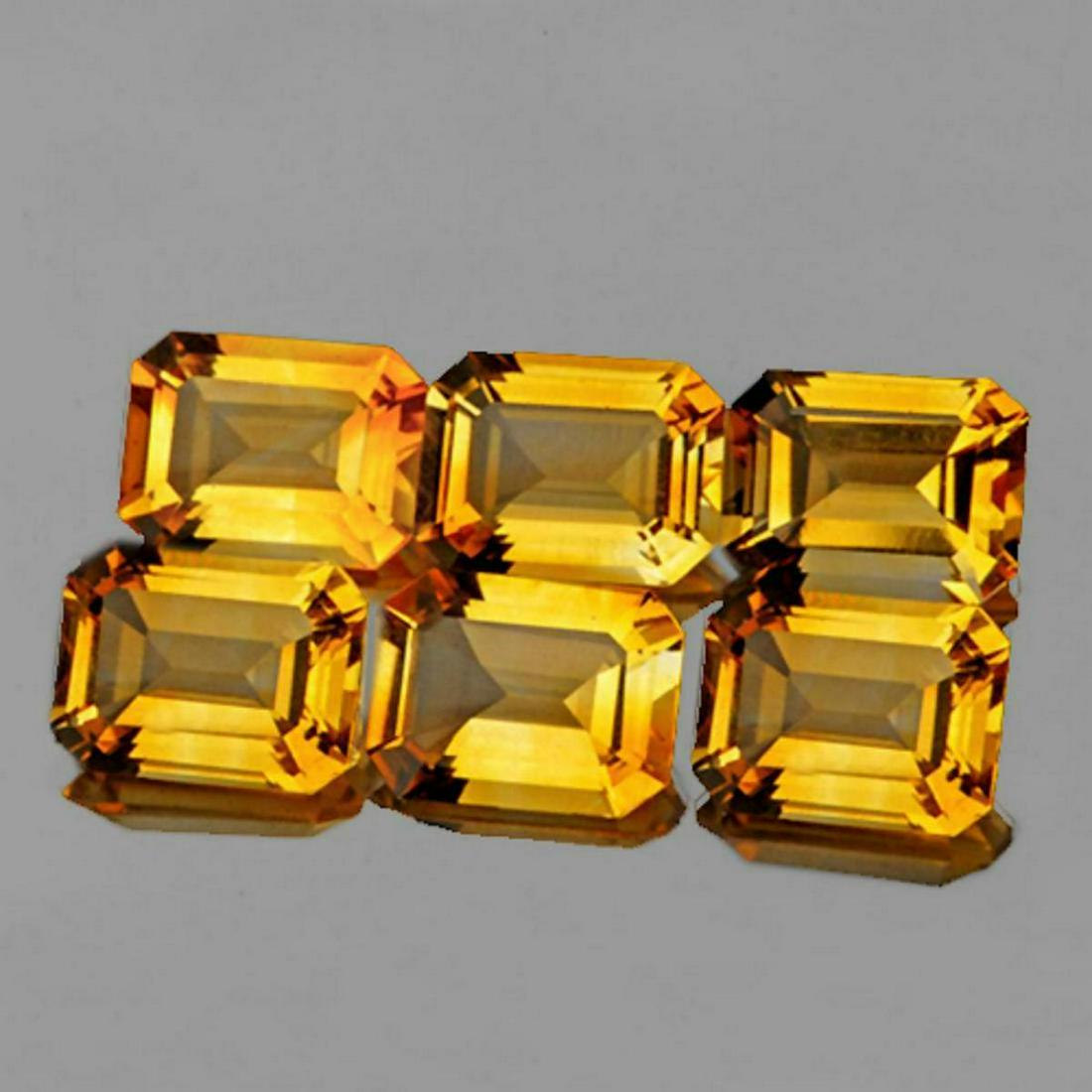 Natural Golden Yellow Citrine 6 Pcs {Flawless-VVS1} (1 of 1)