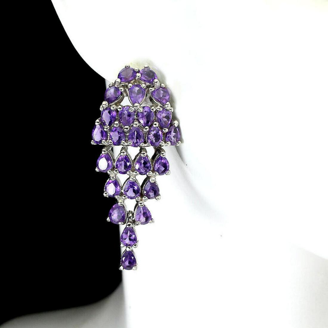 Natural Brazil  Amethyst Earrings (1 of 2)