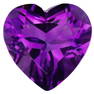 Purple Lab Amethyst Heart 14 Carats