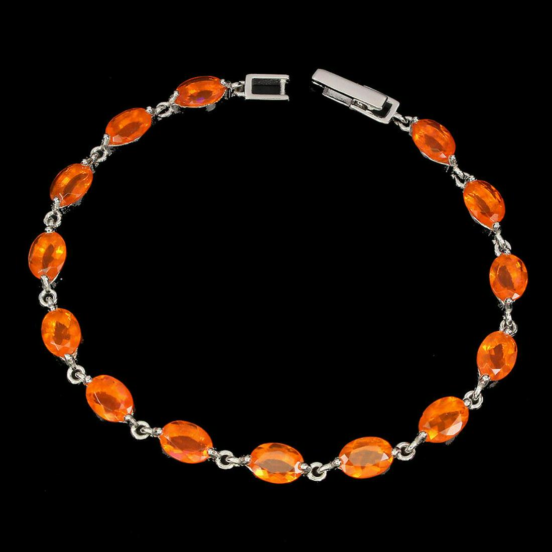 Natural Stunning Ethopian Orange Fire Opal Bracelet (1 of 3)