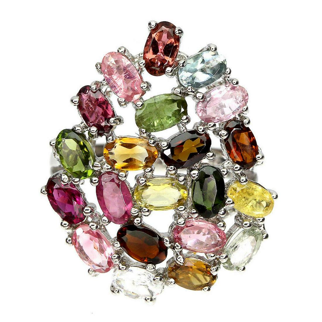 Natural Unheated Fancy Tourmaline Ring (1 of 3)