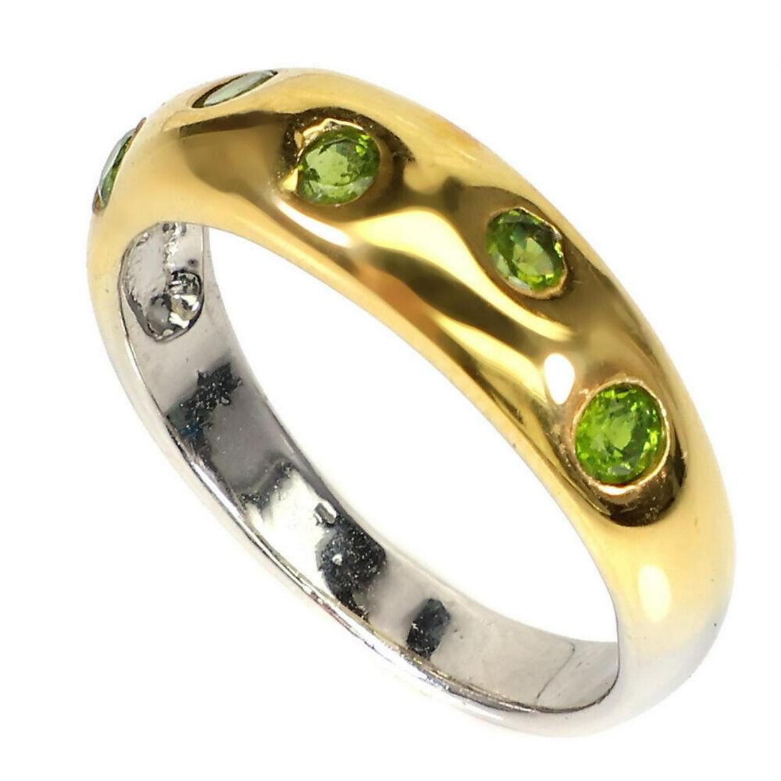 Natural Chrome Diopside Eternity Ring (1 of 1)