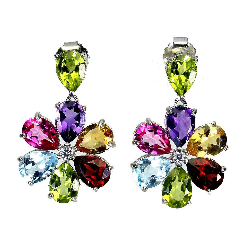 Natural Green Peridot Earrings (1 of 2)