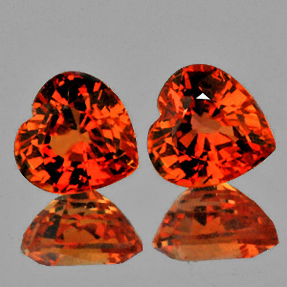 Natural Intense Orange Sapphire Pair {Flawless-VVS} (1 of 1)