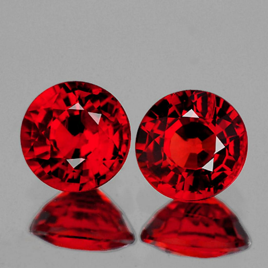 Natural AAA Orange Red Sapphire Pair {VVS} (1 of 1)