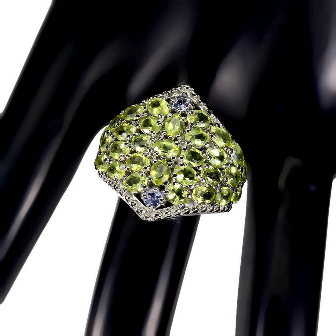 Natural Peridot Tanzanite Ring (1 of 1)