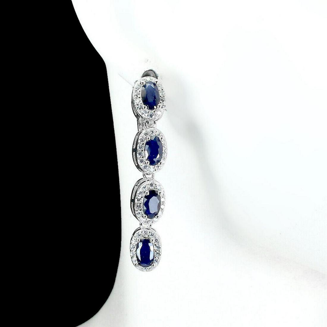 Natural Blue Sapphire Earrings (1 of 2)