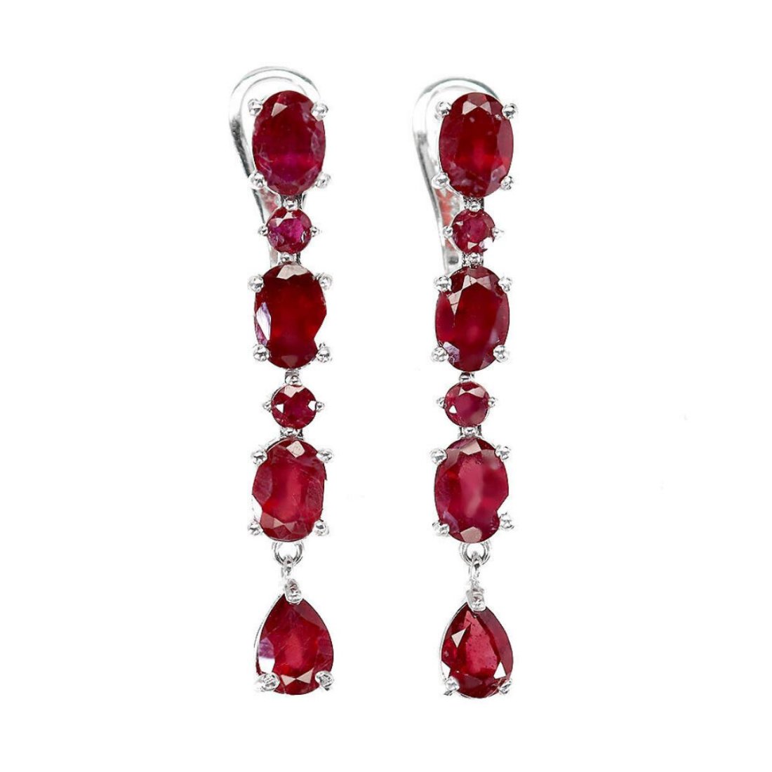 Natural Pigeon Blood Red Ruby Earrings (1 of 2)