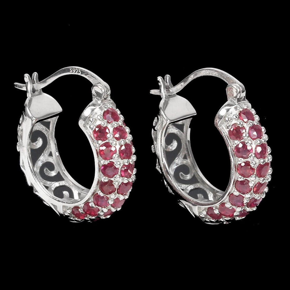 Natural Red Ruby Earrings (1 of 2)