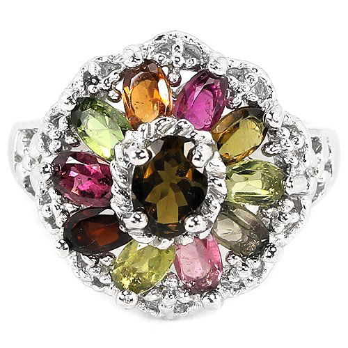 Natural Multi Color Tourmaline Ring (1 of 1)
