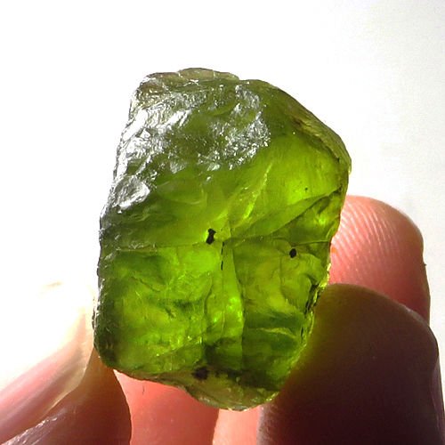 Natural Peridot Gemstone Rough 24.50 Carats (1 of 1)