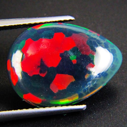 NATURAL HONEY COMB WELO-ETHIOPIAN BLACK OPal 5.53 ct (1 of 1)
