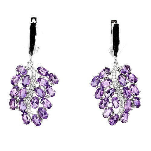 Stunning Natural Amethyst 50.93 Carats Earrings (1 of 1)