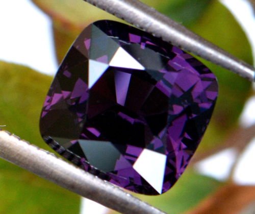 Natural Cushion Purple Spinel 4.60 Cts - VVS (1 of 1)