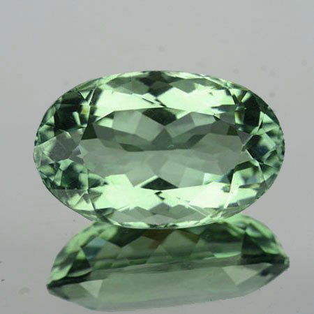 Natural Light Green Tea Color Amethyst 12.00 Cts - VVS (1 of 1)