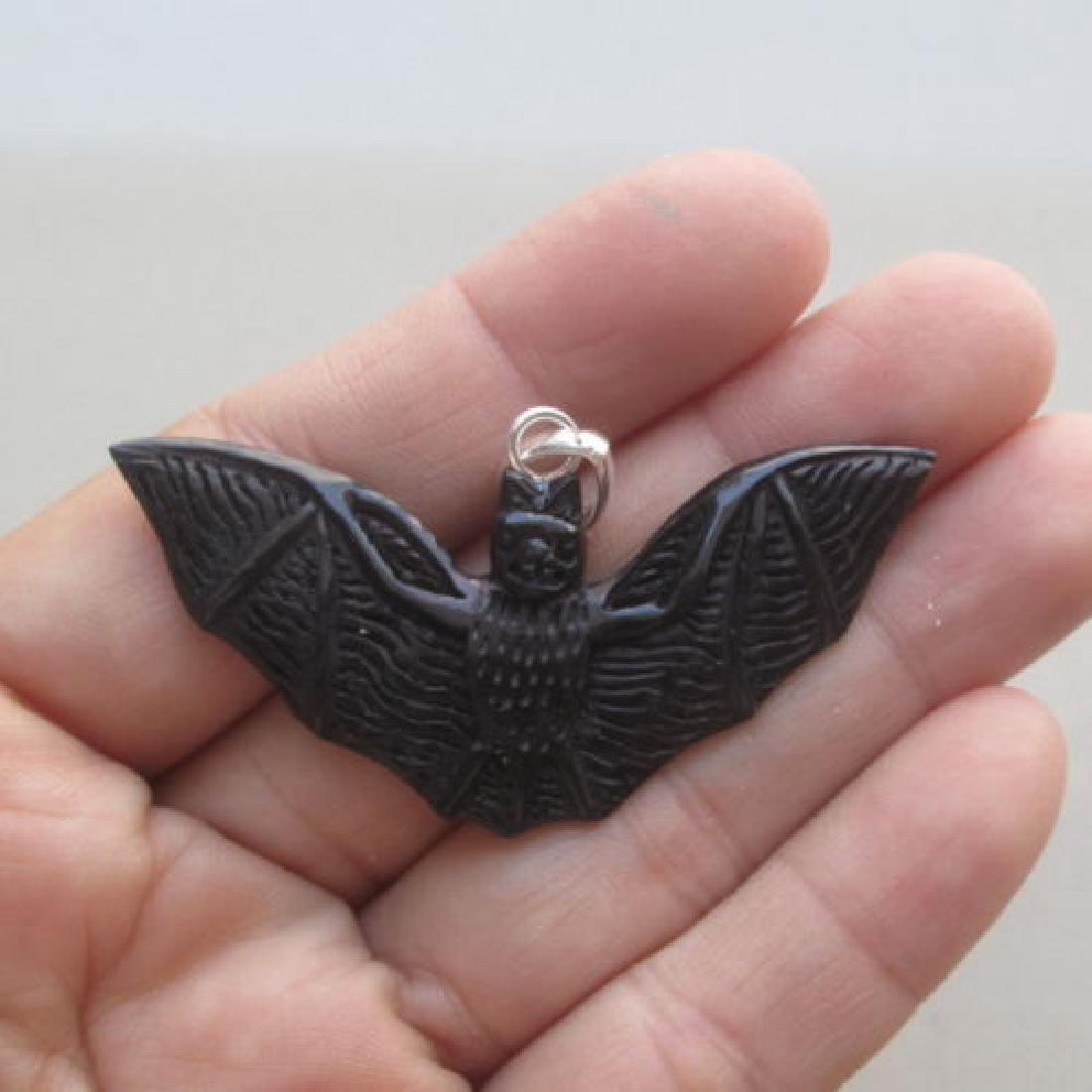 Hand Craved Bat Pendant (1 of 2)
