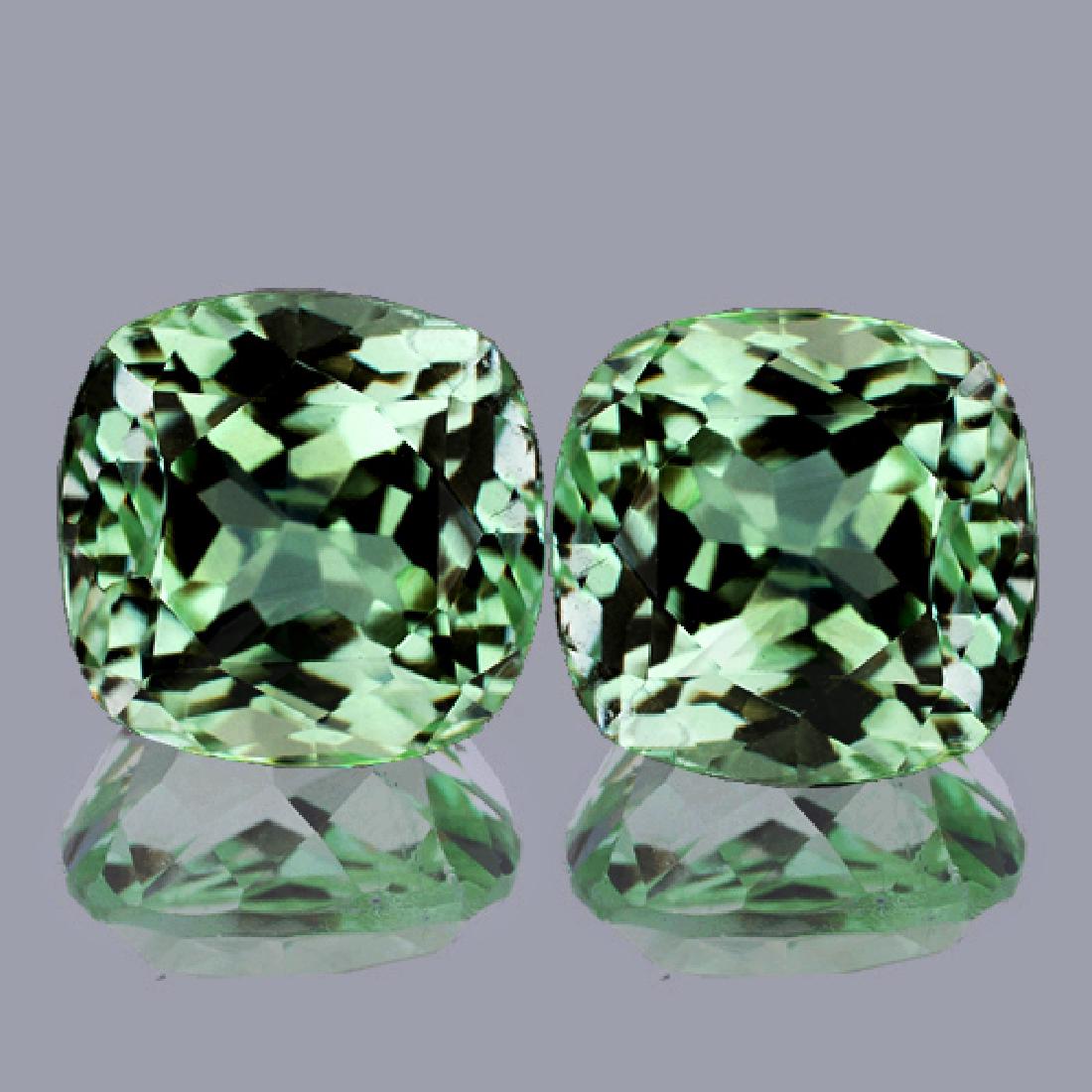 Natural Green Tea Amethyst Pair 7.15 Cts - Flawless (1 of 1)