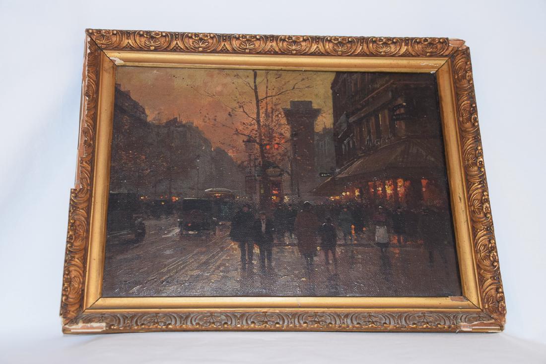 Edouard Cortes oil on canvas Saint Denis: 32 x 24 cm. Signed bottom. Porte Saint-Denis