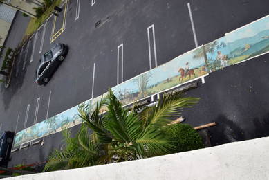 Evelio Garcia Mata mural fresco Cuban landscape