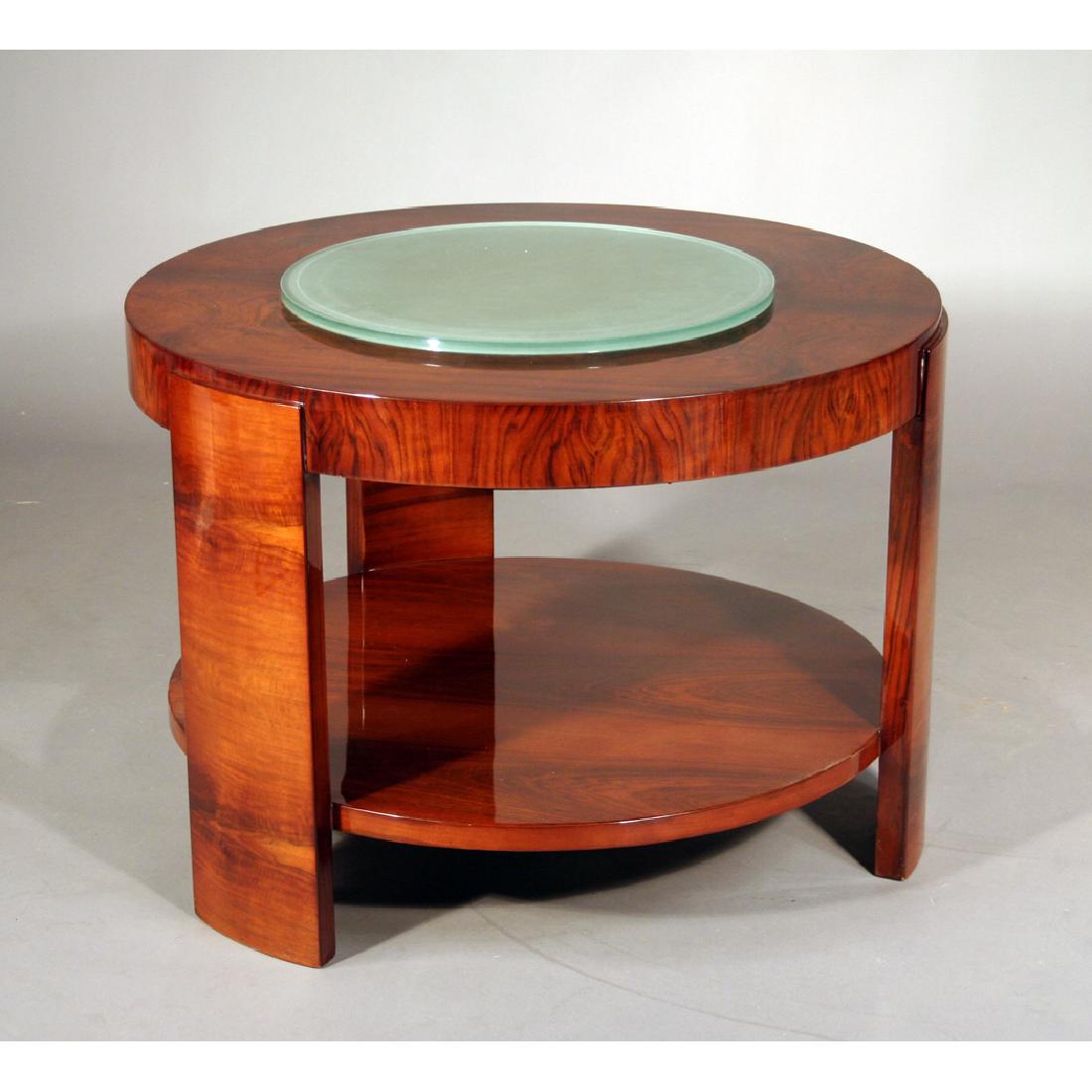 19225 WALTNUT ROUND GUERIDON WITH LIGHT (1 of 1)