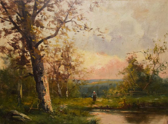 Edna Morisot oil on canvas Peasant (1 of 3)