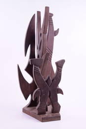 Wilfredo LAM (1902 - 1982) - (Rare wood sculpture by