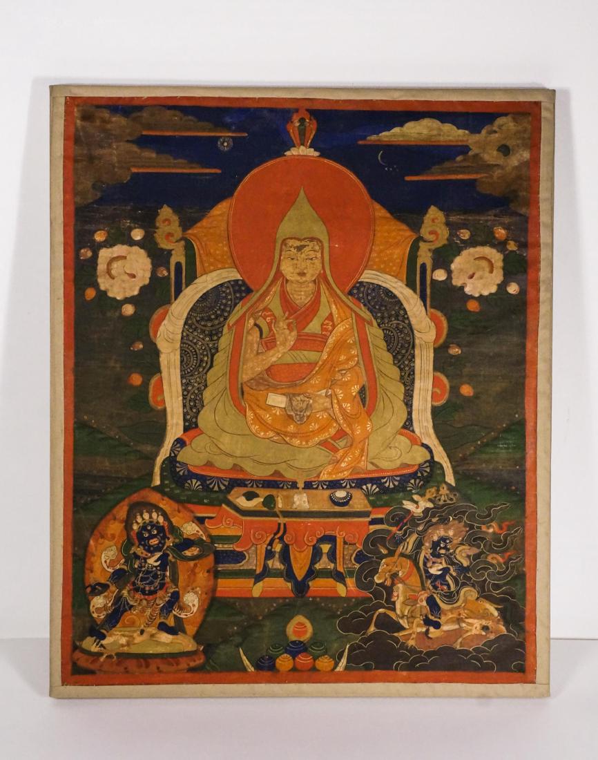 CHINESE TIBETAN THANGKA OF DALAI LAMA (1 of 6)