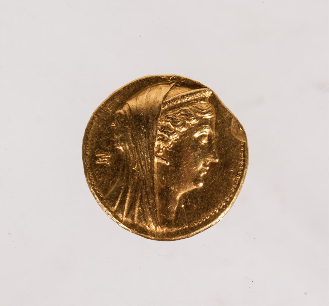 ANCIENT PTOLEMAIC KINGS OF EGYPT ARSINOE II PHILAD: 300BC. Ex private NY collector. diameter: 1.15in. 27.8 grams