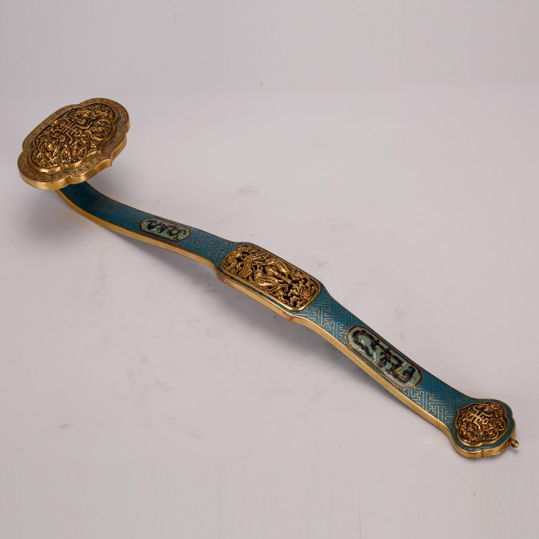 CHINESE CLOISONNE RUYI (1 of 6)