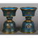 CHINESE PAIR OF CLOISONNE CANDLE STANDS