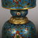 CHINESE PAIR OF CLOISONNE CANDLE STANDS - 2
